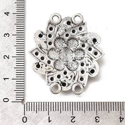 Tibetan Style Alloy Multi-Strand Links PALLOY-D291-36AS-1