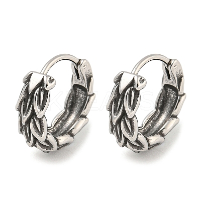 316 Surgical Stainless Steel Hoop Earrings EJEW-D096-12AS-12-1