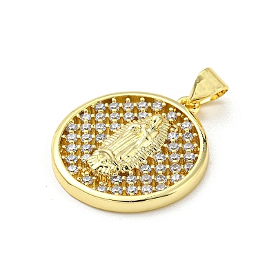 Brass with Cubic Zirconia Pendants FIND-Z023-09A-01-1