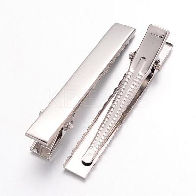 Iron Flat Alligator Hair Clip Findings X-IFIN-S286-57mm-1