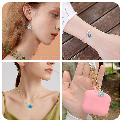48Pcs 24 Styles Alloy Enamel Pendants ENAM-TA0004-14-1
