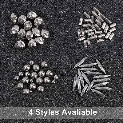 304 Stainless Steel with 201 Stainless Steel Polished Beads STAS-WH0016-05P-1