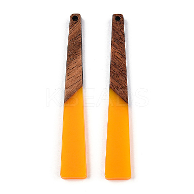 Opaque Resin & Walnut Wood Big Pendants RESI-TAC0017-46-C02-1