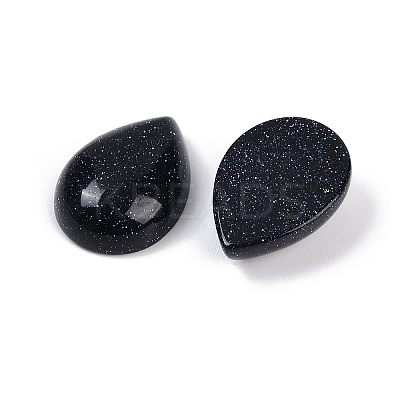 Synthetic Blue Goldstone Cabochons G-H094-01A-10-1