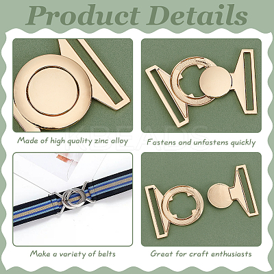 6Sets Zinc Alloy Side Release Buckles FIND-BC0013-98A-1