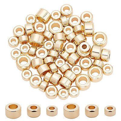 60Pcs 3 Styles Brass Beads KK-BC0012-39-1