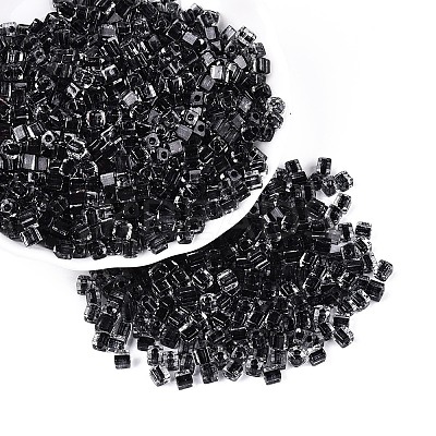 Transparent Inside Colours Glass Seed Beads SEED-T007-11A-1