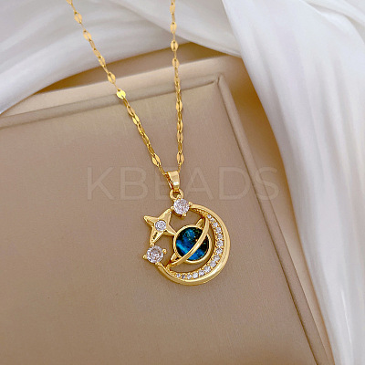 Zinc Alloy Crystal Rhinestone Pendant Necklaces WGBD940-08-1