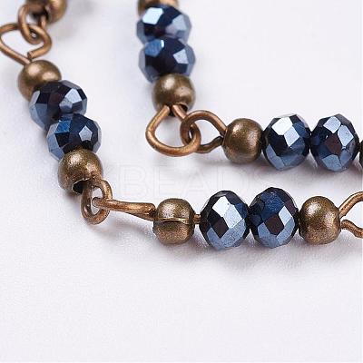 Handmade Glass Beaded Chains AJEW-JB00320-1