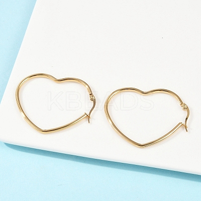 201 Stainless Steel Hoop Earrings EJEW-A052-12A-1