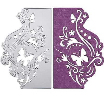 Floral Design Carbon Steel Cutting Dies Stencils DIY-WH0170-010-1