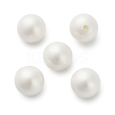 Baking Paint Pearlized Glass Pearl Round Beads HY-Q001-01B-1