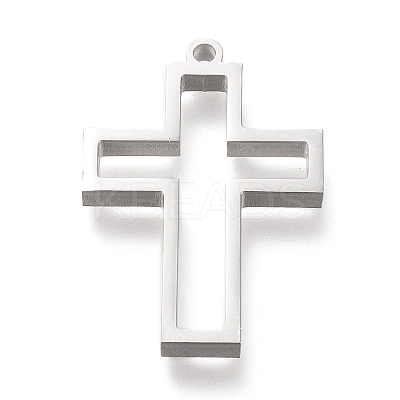 Non-Tarnish 304 Stainless Steel Open Back Bezel Pendants LS-STAS-K208-04P-A-1