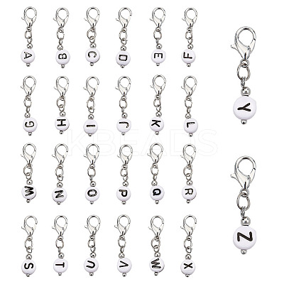 2 Sets Acrylic Pendants Decoration HJEW-PH0001-60B-1
