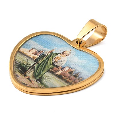 Ion Plating(IP) 304 Stainless Steel Pendants STAS-H182-11D-G-1