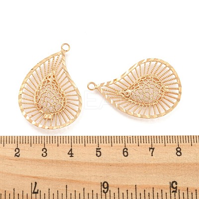 Rack Plating Brass Hollow Pendants KK-P244-06KCG-1