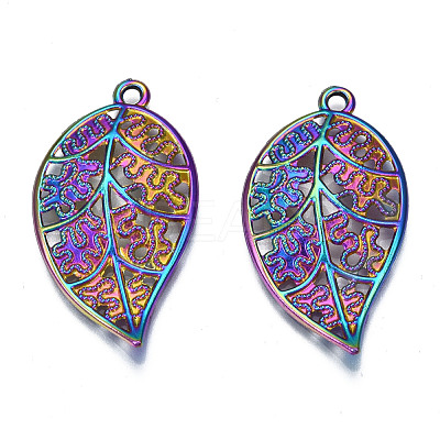 Rainbow Color Alloy Pendants PALLOY-N156-188-NR-1