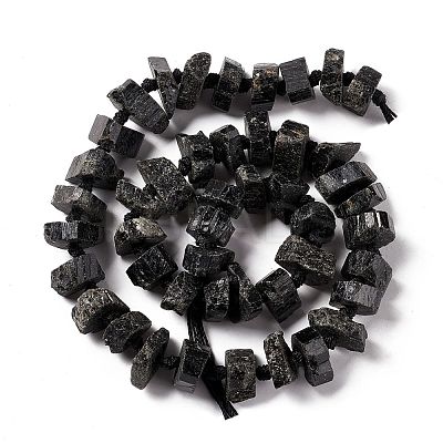 Natural Black Tourmaline Beads Strands G-F719-17-1