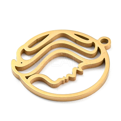 304 Stainless Steel Pendants STAS-Z043-01F-1