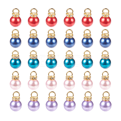 Acrylic Imitation Pearl Pendants IFIN-PH0023-63G-1
