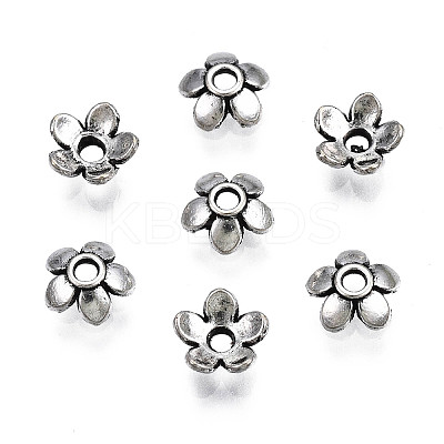 Tibetan Style Alloy Bead Caps LS-TIBEB-S039-017AS-NR-1