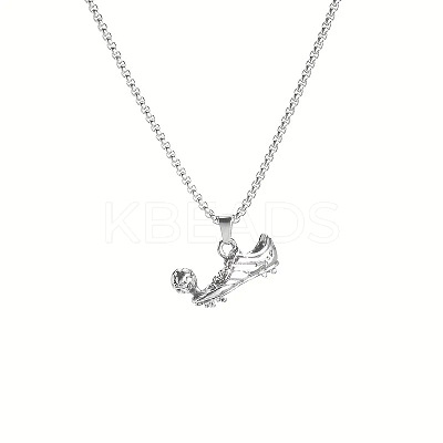Football Soccer Shoe 667 Stainless Steel Pendant Necklaces for Men FS-WG4A7BD-02-1