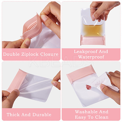 15Pcs Rectangle EVA Resealable Packaging Bags ABAG-TA0001-28B-1