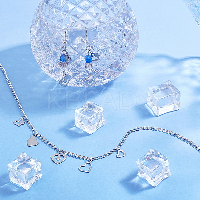 128Pcs 8 Style 201 Stainless Steel Charms STAS-UN0029-48-1