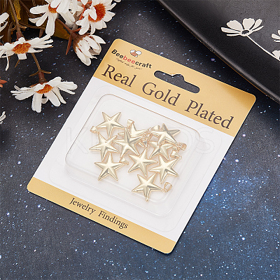 10Pcs Rack Plating Brass Pendants KK-BBC0016-12-1