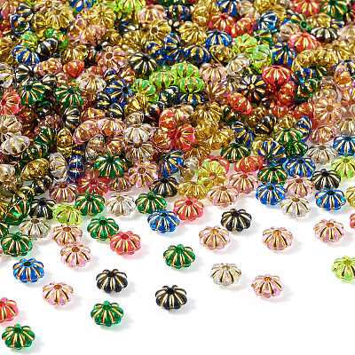 80G 8 Colors Acrylic Beads SACR-TA0001-19-1