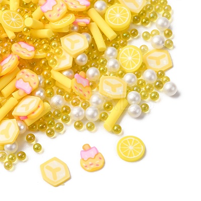 Handmade Polymer Clay Cabochons and Plastic Beads for DIY Jewelry Making Findings CLAY-B007-04A-1