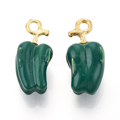 Alloy Enamel Pendants ENAM-N062-05B-G-1