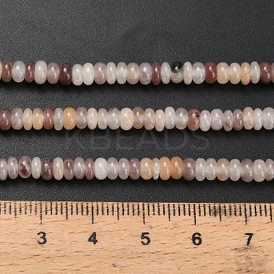 Natural Lepidolite/Purple Mica Stone Beads Strands G-L635-A30-4x2mm-1