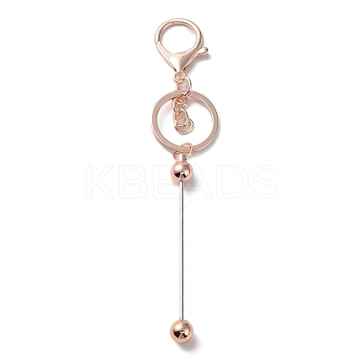 Alloy Bar Beadable Keychain for Jewelry Making DIY Crafts LS-KEYC-A011-01RG-1