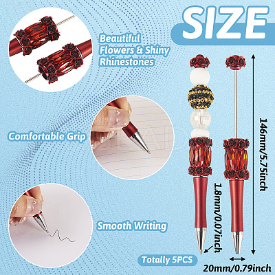 Flower Plastic Ballpoint Pen LS-BT-TAC0045-002B-1