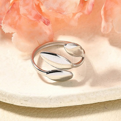 304 Stainless Steel Open Cuff Rings for Unisex RJEW-R010-07S-1