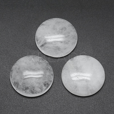 Natural Quartz Crystal Cabochons G-E492-A-01-1