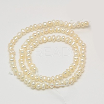 Grade AA Natural Cultured Freshwater Pearl Beads Strands PEAR-L003-C-03-01-X-1