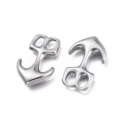 Non-Tarnish 304 Stainless Steel Hook Clasps STAS-K207-67P-1