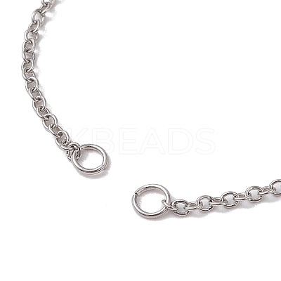 Adjustable 304 Stainless Steel Cable Chains Bracelets Making AJEW-JB01216-02-1