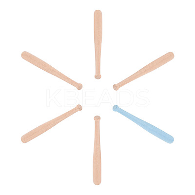 Natural Wood Baseball Bat Home Display Decorations WOOD-WH0101-35-1