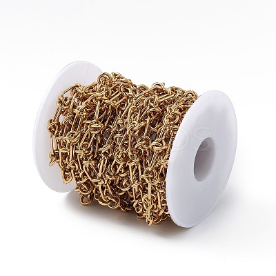 Ion Plating(IP) 304 Stainless Steel Knot Link Chains CHS-C007-01G-1