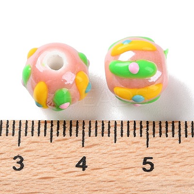 Handmade Porcelain Beads Strands PORC-L078-01J-1