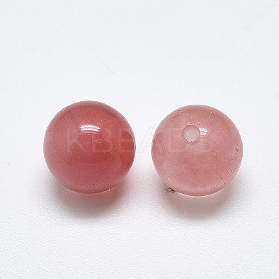 Cherry Quartz Glass Beads X-G-T122-25A-01-1