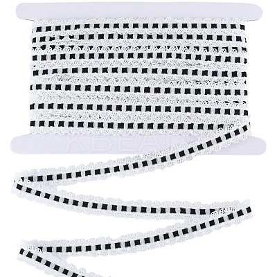 10M 10% Spandex & 90% Nylon Lace Elastic Ribbon OCOR-CY0001-12E-1