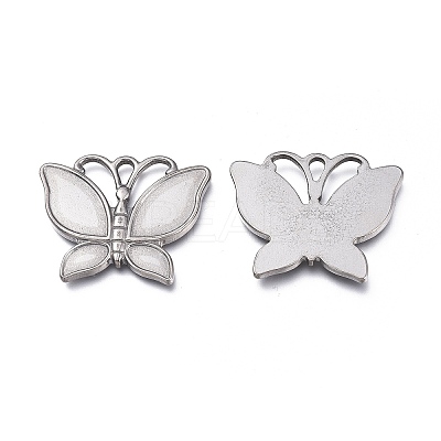304 Stainless Steel Pendant Enamel Settings STAS-K207-02P-1