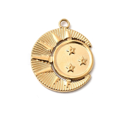 304 Stainless Steel Pendants STAS-B120-05G-01-1