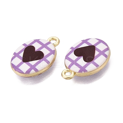 Valentine's Day Printed Alloy Pendants PALLOY-SZC0008-05G-1