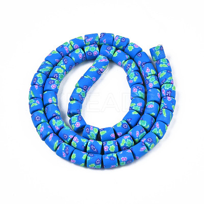 Handmade Polymer Clay Bead Strands CLAY-T020-10F-1