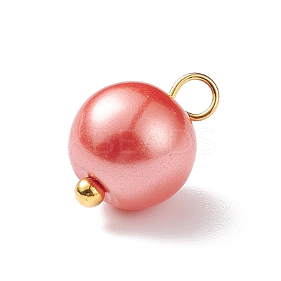 Glass Pearl Pendants PALLOY-JF01880-04-1